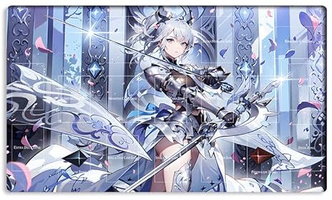 New Mlikemat Playmat Labrynth of the Silver Castle TCG CCG OCG Sammelkartenspielmatte mit Zonen + Gratis Tasche (ZD014-119-A)