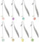 8 Stück Lesezeichen aus Metall, Vintage Lesezeichen mit Blatt Eternal Dry Flower Pearl Anhänger, Buchzeichen Geschenk für Leseratten