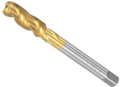 CoCud Taraud à Filetage en Spirale, Taille de Filetage M8 x 0.75, 3 Cannelures, Outil de Taraudage en Acier Rapide - (Pour traitements des Trous et Matériaux Collants)