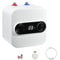 wowspeed 1.5KW Electric Water Heater, 220V 7A Instant Water Heater with Digital Display, Under Sink Tankless Electric Water Heater Suitable for Showers, Water Heat for RV Kitchen Bathroom