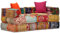 Willood Puf Modular de 2 Plazas de Tela Patchwork Mobiliario Hogar Mobiliario