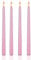 Scentoria Roségold Metallic Tafelkerzen, 4 Stück Stabkerzen Rosa, Stabkerzen, Baumkerzen, Spitzkerzen, Bunte Kerzen, Ritualkerzen, Christ Baumkerzen, Bankett, Hochzeit
