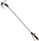 Restmo Langer Teleskop Gießstab 92-152 cm, Lang Gartenbrause Metall mit 180° schwenkbaren Kopf, 7 Sprühmustern, Durchflusskontrolle, Bewässerung Zauberstab zum Blumenampeln und Sträucher, Braun