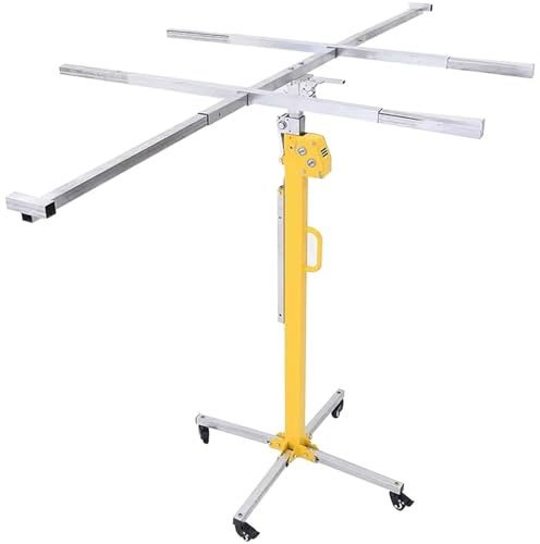 DKPLOE Plattenheber Trockenbau, Stabil Und Langlebig Mit Rollen. Plattenheber Feststellbar Mit Rollen Einfach Zu Bedienen Praktische Und Arbeitssparende Bauwerkzeuge(3M)