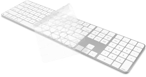 COOSKIN Ultradünne TPU-Tastaturabdeckung für 2024 Apple Magic Keyboard mit Ziffernblock Touch ID A3119