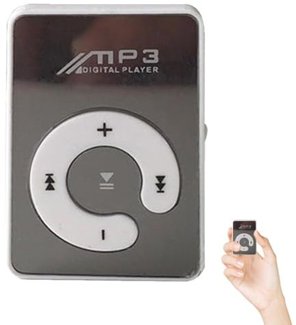 Clip MP3 Lecteur 8 - De Musique Compacte, Appareil Audio Portable | Minies Lecteur pour Courir, De Musique Super Léger, Numérique Rechargeable, Lecteur De SPOR