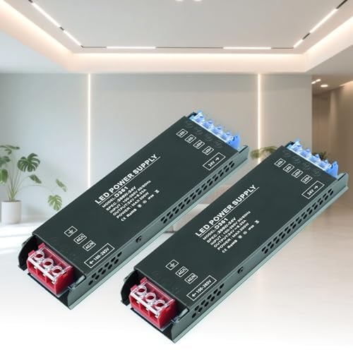 KSIBNW 24V Netzteil 200W LED Trafo, Transformator 230V auf 24V Schaltnetzteil Adapter Treibe Konstantspannung Niedervolttrafo für LED Lichtstreifen, AC 230Volt auf DC 24Volt 8,3A 200W, 2 Stücke