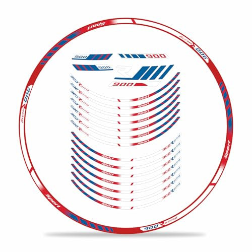 Felgenrand Aufkleber Felgendekor rot kompatibel mit BMW F900R Sport X710166VA