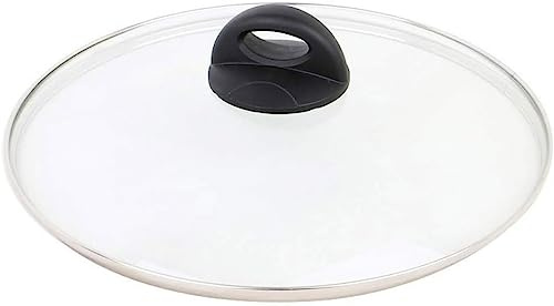Tapa de cristal transparente visible para cocinar al vapor, sartén wok con orificio de ventilación, repuesto para cocina, utensilios de cocina, 48 cm