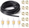 5mm Fuel Line Hose, 5 Meter Fuel Pipe High-Temperature Resistant Diesel Heater Fuel Line with 4 Fuel Filter and 10 Hose Clamps for Car Truck Scooter Motorcycle