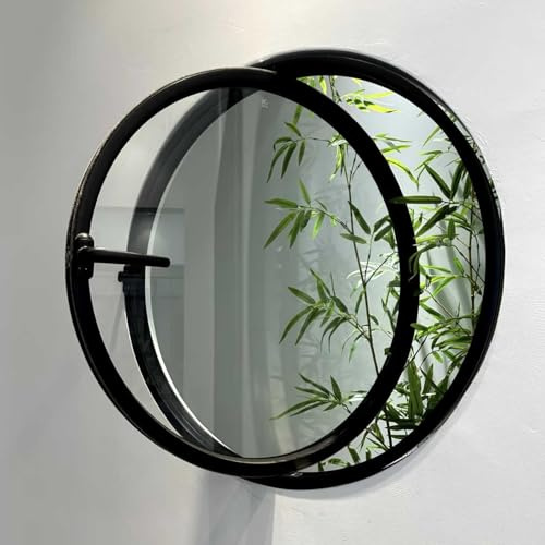 Rund Glas Schuppenfenster, Aluminiumlegierung Eingebaut Ersatz 360° Drehbar Fenster Küche Wohndeko Bullauge für Dachbodeneingang(100cm/39.4in)