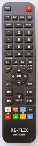 Mando a Distancia Re-Flix Superior Light Compatible con TV NEVIR NVR-8077-434K2-SMA-N