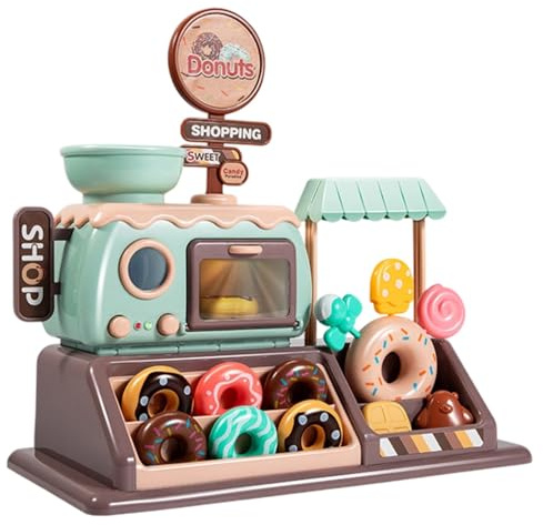 Elnwnnkc Ensemble De Boulangerie Simulation sans Danger pour Les Jouet À Croquer Et Four Interactif pour Les 3 À 8 Ans Cuisine Simulation en Plusieurs Étapes