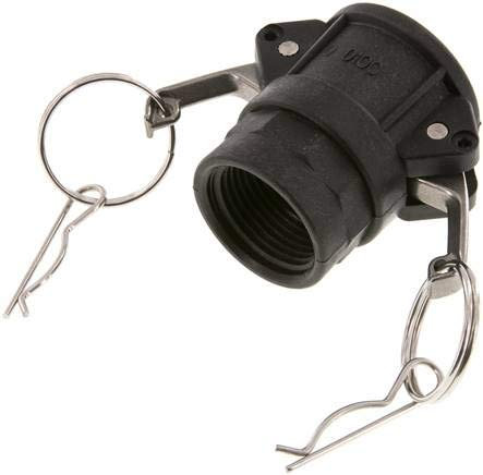 Kamlock-Kupplung (D) Rp 1(IG), Polypropylen Werkstoff:Polypropylen* Gewinde:Rp 1 DN:25 (1) mm PN:6
