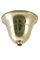 Lampen Baldachin, Tulpenform, messing poliert