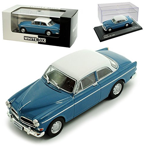 Whitebox Volvo Amazon 130 Coupe Blau mit Weiss 1956-1970 limitiert 1 von 1000 Stück 1/43 Modell Auto mit individiuellem Wunschkennzeichen