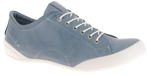 Andrea Conti Damen Sneaker Halbschuh Schnürschuh Leder 0340559, Größe:39 EU, Farbe:Blau