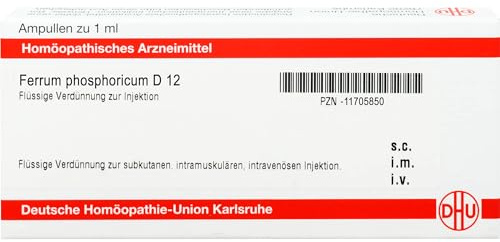 Ferrum phosphoricum D12 DHU Ampullen, 8 St. Ampullen
