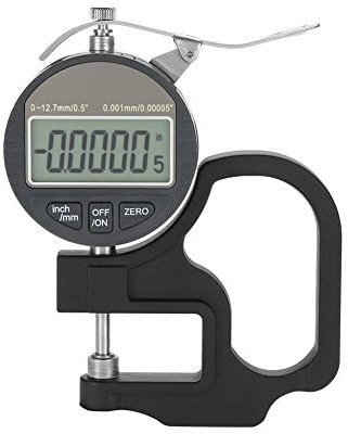 Calibro di spessore digitale per strumento di misurazione filo filo di cuoio di carta 0-12.7mm Intervallo di misurazione (0.001mm)
