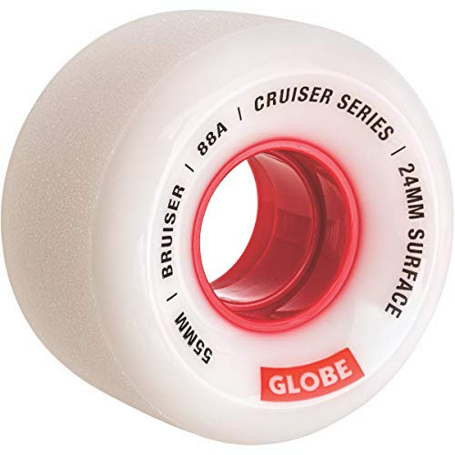 Globe Bruiser Rollen, Weiß/Rot/55 (Mehrfarbig), 55mm