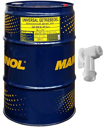 60 Liter MANNOL Universal Getriebeöl 80W-90 API GL 4 inkl. Auslaufhahn