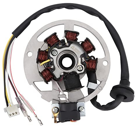 WOOSTAR Zündung Magneto Stator 7 Spule 5 Draht Ersatz für 2 Takt 50ccm 70ccm 90ccm JOG50 XH90 Minarelli Chinesisch Roller Moped ATV 4 Wheeler Quad