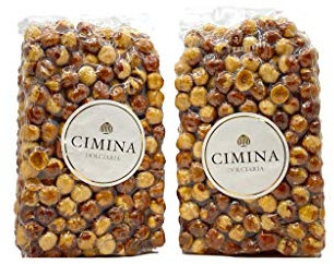 CIMINA - 2 Confezioni di Nocciole tostate da 0,5 kg cad, Nocciola della Tuscia Tonda Genile Romana, calibro 13/15