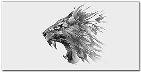 Coloray Image Sur Verre 100x50cm Décoration D'intérieur Photo Sur Verre Décoration Murale Verre Trempé Décoration Tableau En Verre Impression Sur Verre - Lion