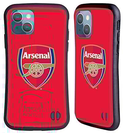Head Case Designs Officially Licensed Arsenal FC Full Colour Red Crest 2 Hybrid Case Compatible With Apple iPhone 13