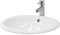 ML-Design Lavabo Encastrable, 49x19,5x40,5cm, Cerámica, Diseño Ovalado, Lavadero Brillante, Lavamanos para Mueble Sanitario Baño o Aseo, Moderno y Elegante, Pila Común sin Válvula de Desagüe