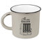 Kaffeetasse vintage| Keramik Becher zum verschenken | maritim | 400 ml | Ab ins Körbchen, Grau