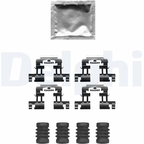 DELPHI LX0677 Zubehörsatz Scheibenbremsbelag Hinten Kompatibel mit MAZDA 3 Schrägheck BM, BN