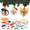 Baker Ross FX383 Pallina dell'Albero Personaggi Natalizi - Confezione di 8, Ornamenti di Natale