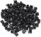 Haarschmuck Haarspangen, 100 Stück Kleine Haarspangen, Mini Haarklammern, Schwarze Kunststoff Haarspangen Damen Klein Haarclips für Kinder Mädchen Frauen Damen