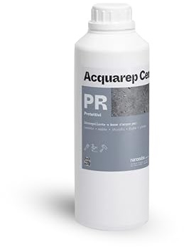 Nanocubo Acquarep Cem 1 l, wasserabweisend, Zement, Natur- und Kunststein, Wasserbasis, schützt poröse Oberflächen: Stuck, Zementfugen, Terrassen, Balkone, natürliches Aussehen, Nanotechnologie