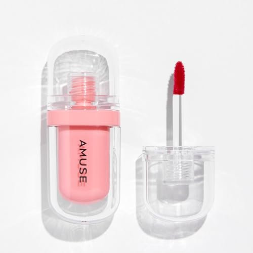 Amuse JEL-FIT TINT 12-Hour Lasting Jelly-Like Texture Moisturizing Lip Stain Vegan in Handy Size for Travel (02 HEALTHY SALMON)