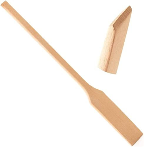 IBLAY Extra Long Wooden Spatula - Beech Wood Stirring Paddle Spoon for Cooking, Mixing, Brewing in Big Stock Pots - Long-Handled Flat Stir Paddles (spatula_24inch)