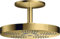 hansgrohe AXOR One Duschkopf 280 2 Strahlarten mit Deckenanschluss, 48494990, Farbe: Polished Gold Optic