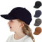 YANWANG Baby Kinder Solide Farbe Baseballkappen Einstellbare Baumwolle Sonnenhut für Kleinkind Jungen Mädchen(Black,2-5Jahre)