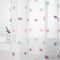 MYSKY HOME Gardinen mit Ösen Vorhang Kinderzimmer Voile Vorhänge Modern für Kinderzimmer Bunt Gardine Sticken Halbtransparent Raumteiler Schiebevorhang Wohnzimmer 2er Set Farbig H 260 x B 140 cm