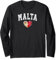 Bandiera di quercia, emblema cuore di Malta, orgoglio nazionale e unità Maglia a Manica