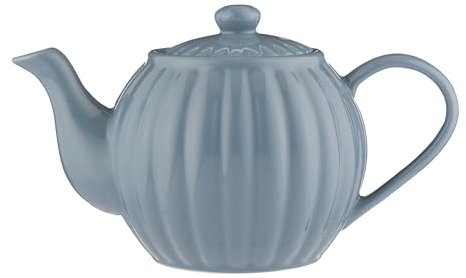 Price & Kensington Luxe 6 Cup Stoneware Teapot Bluebell 1100 ml, Navy