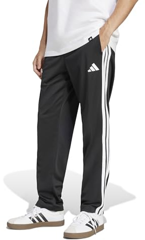 adidas Herren 3 Striipes Tricot Open Hem Pants, Black, M