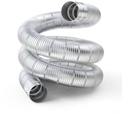 Tuyau d'échappement de cheminée de 50 mm, tuyau d'échappement flexible, coude de conduit de cheminée, kit de cheminée de poêle à bois, tuyau de poêle à bois, coude de tuyau de cheminée en acier inoxy