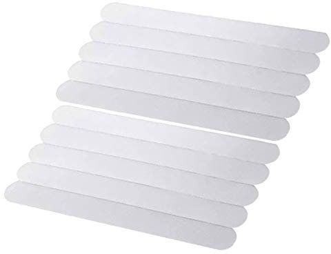 CAIONPLE 10 Piezas Tiras Antideslizantes Seguridad Ducha Pegatinas BañEra Antideslizante Adhesivos Escalera Paso Antideslizante Cinta 7.87 Pulgadas