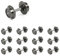 Evemodel 12 Stück Rad für Spur N 1:160 Modell DC aus Metall für Spur N Wagen für Modelleisenbahn