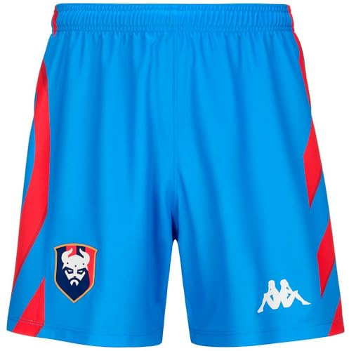 Kappa Kombat Ryder SM Caen Shorts für Herren, Größe L, Blau LT/Rot
