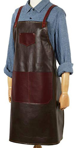 Zxfdsfdbnm Delantal de cocina de cuero de algodón chaleco ajustable delantal cocina cocina hornear