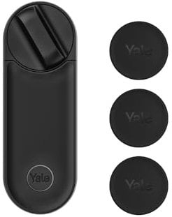 Yale Linus Smart Lock L2 05/103210/MB Nero + Yale Dot 3 pezzi 05/601000/MB Nero, controllo con App Yale Home