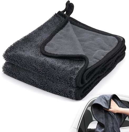 WhizNook 2 Stück Duschkabinen Tuch Zum Wasser Abziehen 40X40 cm, Fast Dry Trockentuch Dusche, Shiny Bath, Fastdry Trockentuch, Shiny Wipes Bath Zum Wasser Abziehen In Dusche & Bad (Schwarz)